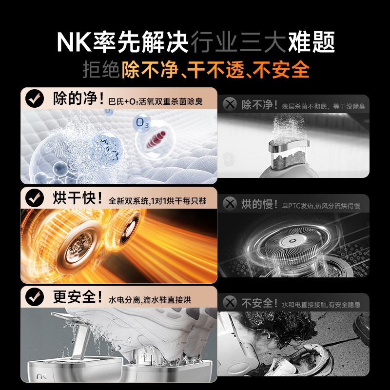 NK小旋风高速烘鞋器哄鞋神器干鞋器鞋子烘干机除臭升级烘鞋机