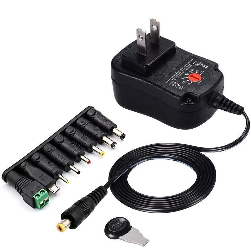 12W可调电源电压开关适配器LED多功能变压器 3V4.5V5V6V7.5V9V12V