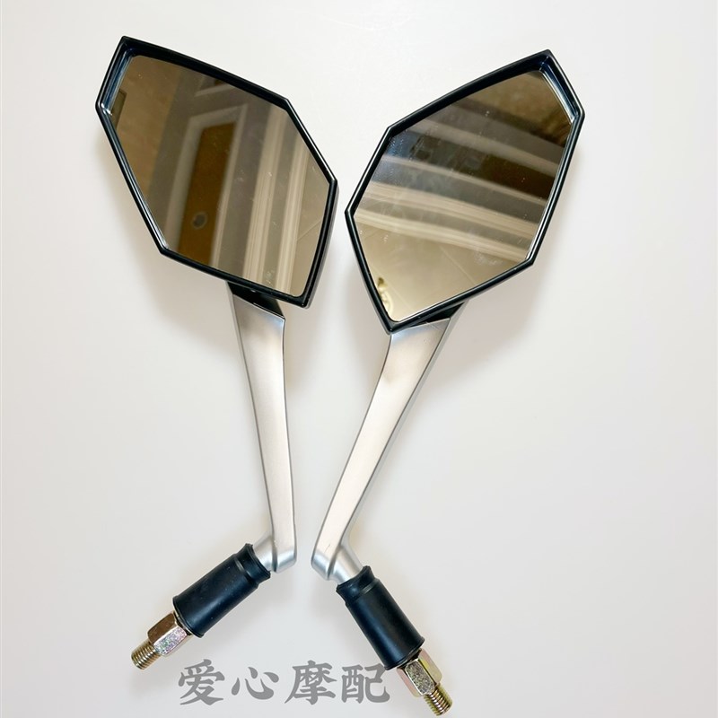 适用n19摩托车枭风后视镜大蟒蛇Z1000配件N19摩托车嘉爵250反光镜