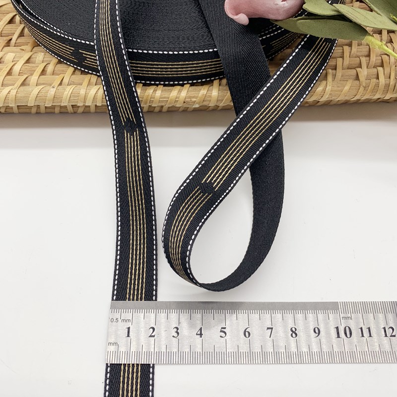 提花织带花边辅料衣服裤子侧边装饰带窗帘布艺镶边箱包鞋材辅料