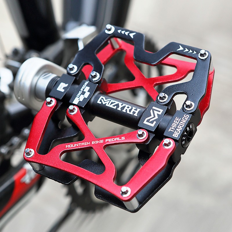 自行车脚踏板培林通用单车脚蹬子一对铝合金防滑山地车脚踏配件