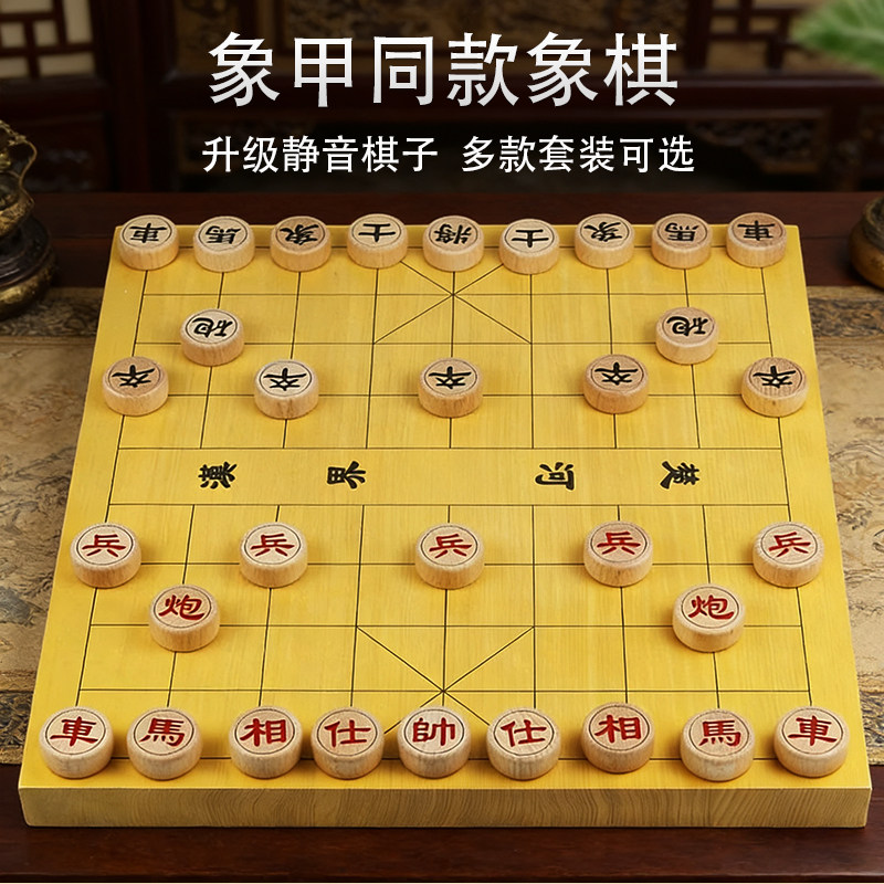 象棋中国象棋象甲同款棋子比赛专用教学打谱小学生便携隶书棋具