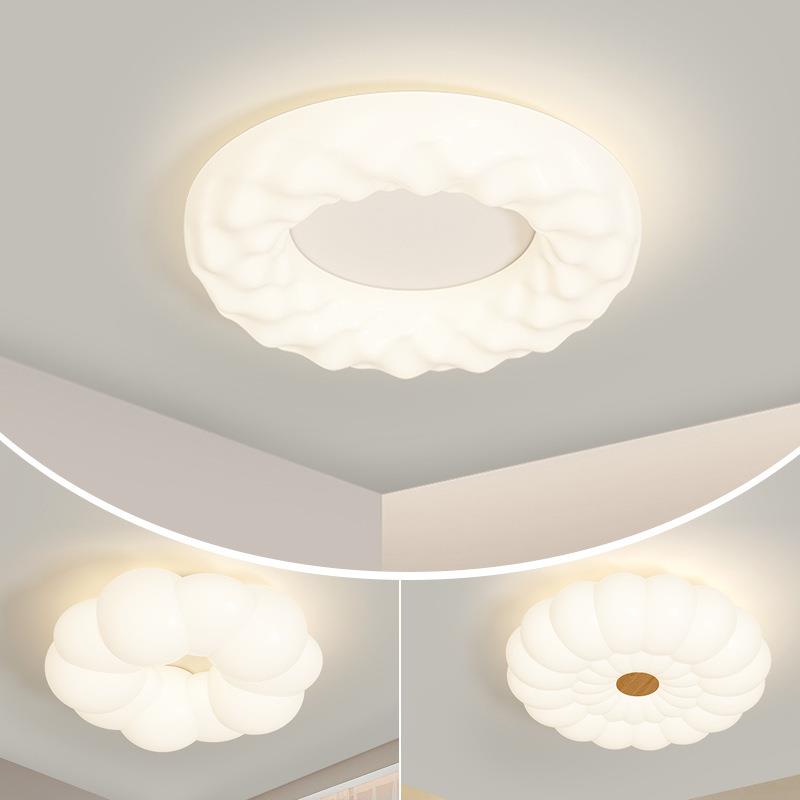 卧室温馨吸顶灯现代简约圆形房间led灯全光谱护眼极简个性主卧灯