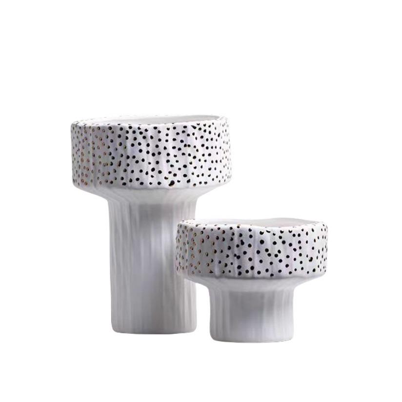 现代简约创意树脂花器花瓶干花器样板房茶几售楼处桌面软装饰品