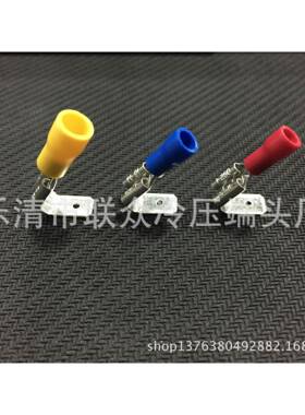 冷压接线端子PBDD1.25-250肩背形公母预绝缘端头铜线耳