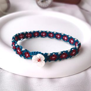 格桑花手绳M60扁腊0.65蜡线手工编绳编织 下单备注手围长度 成品