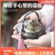 取暖小手炉香炉家用室内香炉创意古风暖手炉取暖烧炭香炉铜炉摆件