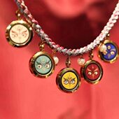 五路财神 唐卡 热贡 纯手绘