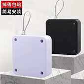 免打孔家用缓冲闭门器自动关门神器拉绳闭合推拉弹簧拉簧装 置玻璃