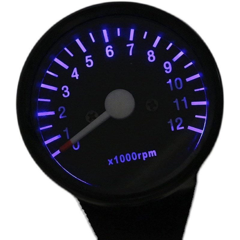 摩托车转速表改装通用CG复古GN踏板车小仪表/LED转速表/夜行表