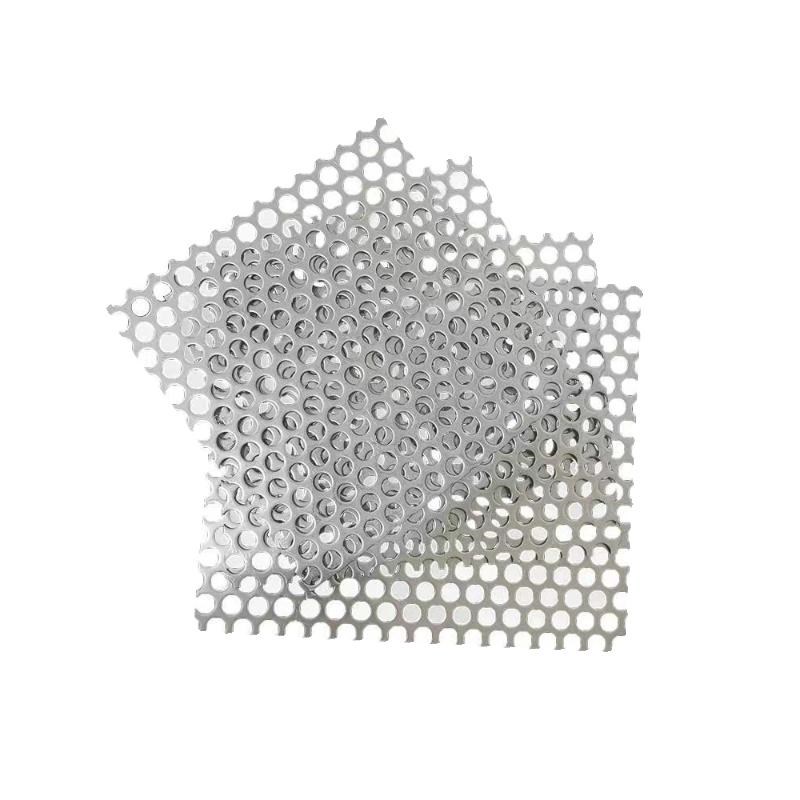 304不锈钢冲孔板阳台防护网花架垫板金属圆孔过滤网镀锌铁板孔板