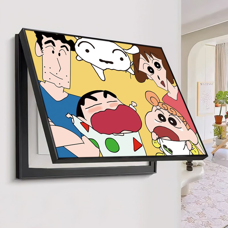 蜡笔小新2025新款电表箱装饰画客厅配电箱遮挡挂画面板盖遮丑壁画