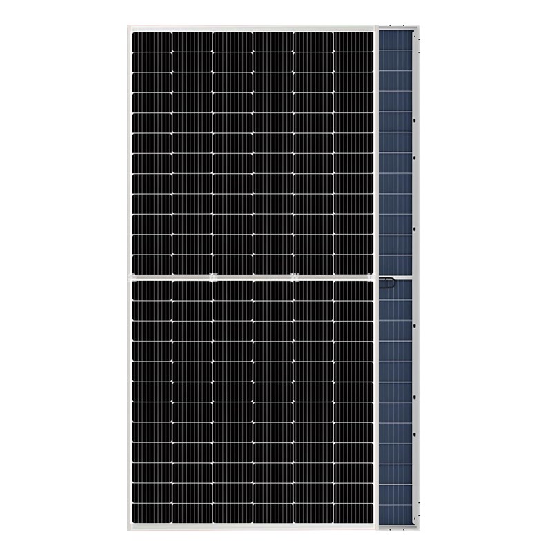 双玻600W太阳能发电板12V24V伏家用系统充电板别墅双面光伏电池板