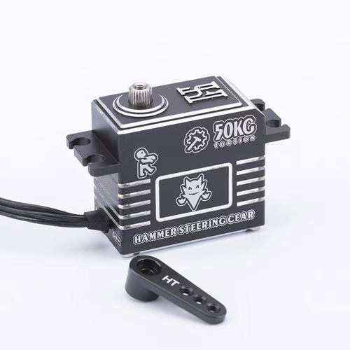 新款 HT 9350 F锤子舵机 高压无刷50kg IPX8级防水 钢齿堵转保护