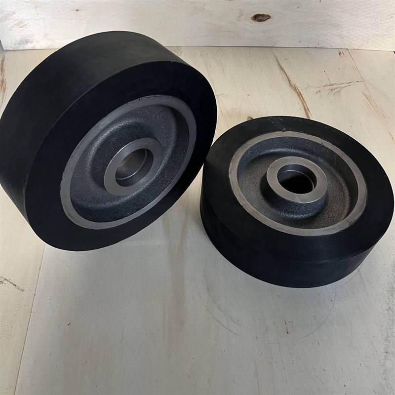 铝轮毂包胶耐磨减震橡胶制品黑色不脱胶包橡胶耐用胶轮铁件包胶
