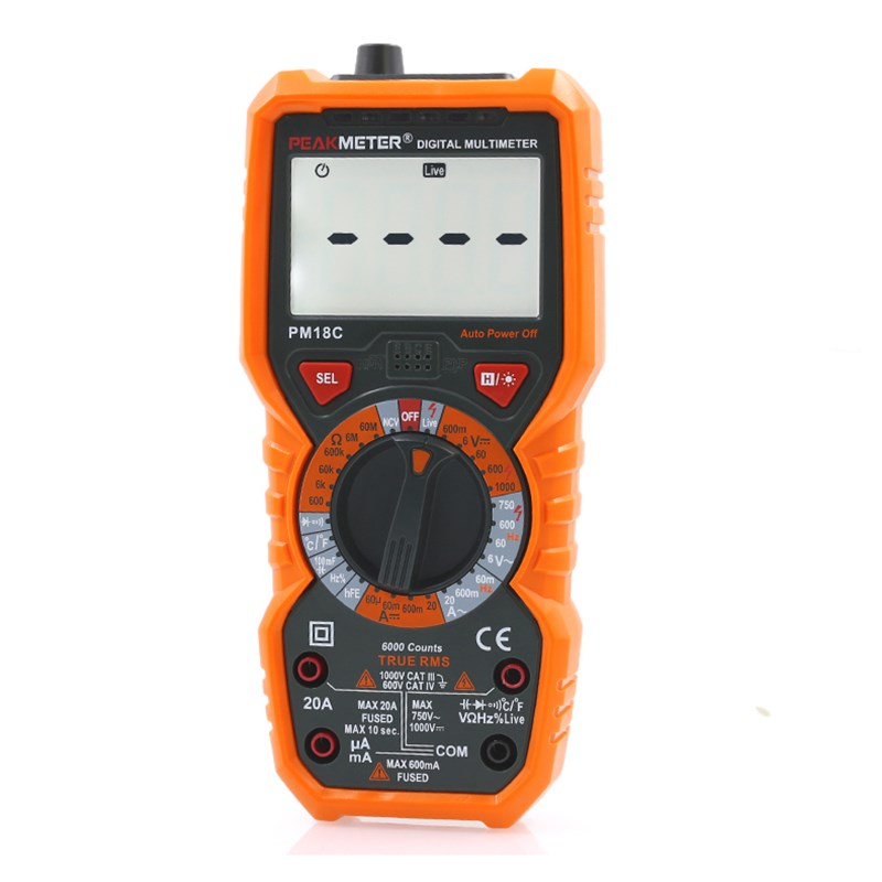 华谊PM18C890D万用表万能表高精度数显数字智能防烧家用多用电表