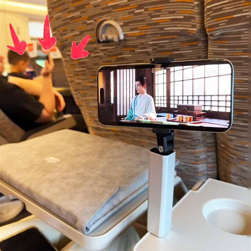 旅行手机支架懒人专用便携高铁飞机随身追剧神器360度伸缩折叠