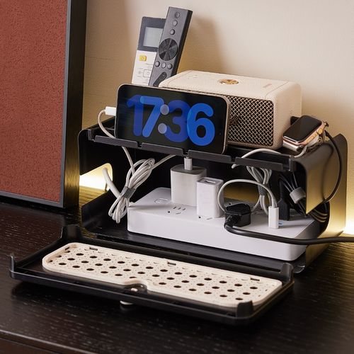 插排插座收纳盒插线板电源线数据线充电器电线收纳神器桌面集线器