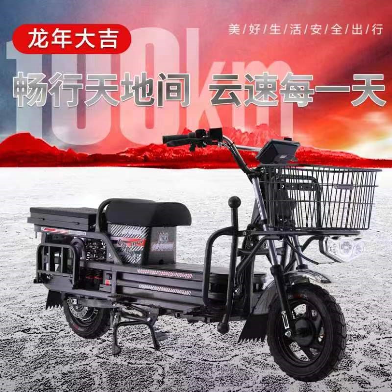 载重王翻板大力神电动车72V拉货载货电瓶车电动摩托整车外卖送货