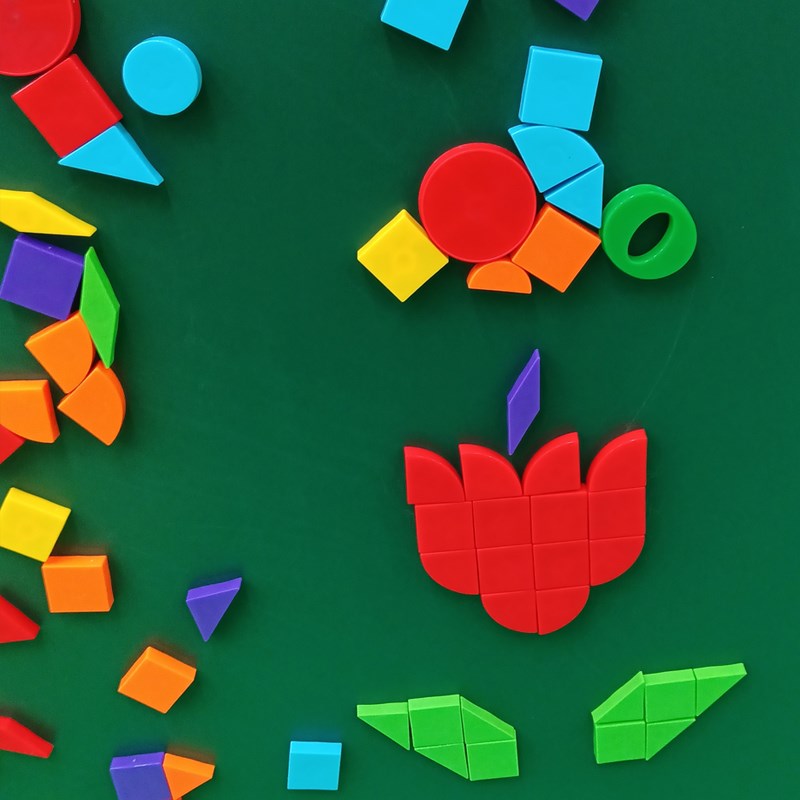 墙面磁性积木片幼儿园儿童墙上益智玩具磁铁磁力走廊墙拼图贴黑板