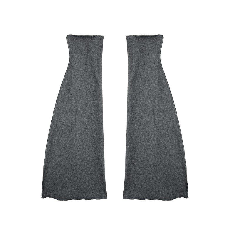 SS2L23秋冬极简风纯色百搭针织喇叭口辣妹阔口弹力显瘦腿套袜套女