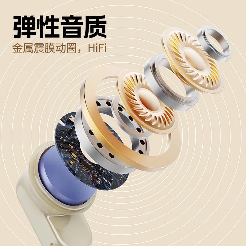 蓝牙耳机入耳式2025新款真无线降噪高端高音质迷你游戏超长续航