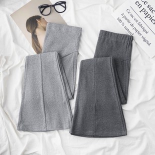 宽松大码 外穿托腹喇叭裤 显瘦休闲裤 时尚 孕妇裤 百搭怀孕长裤 子春季