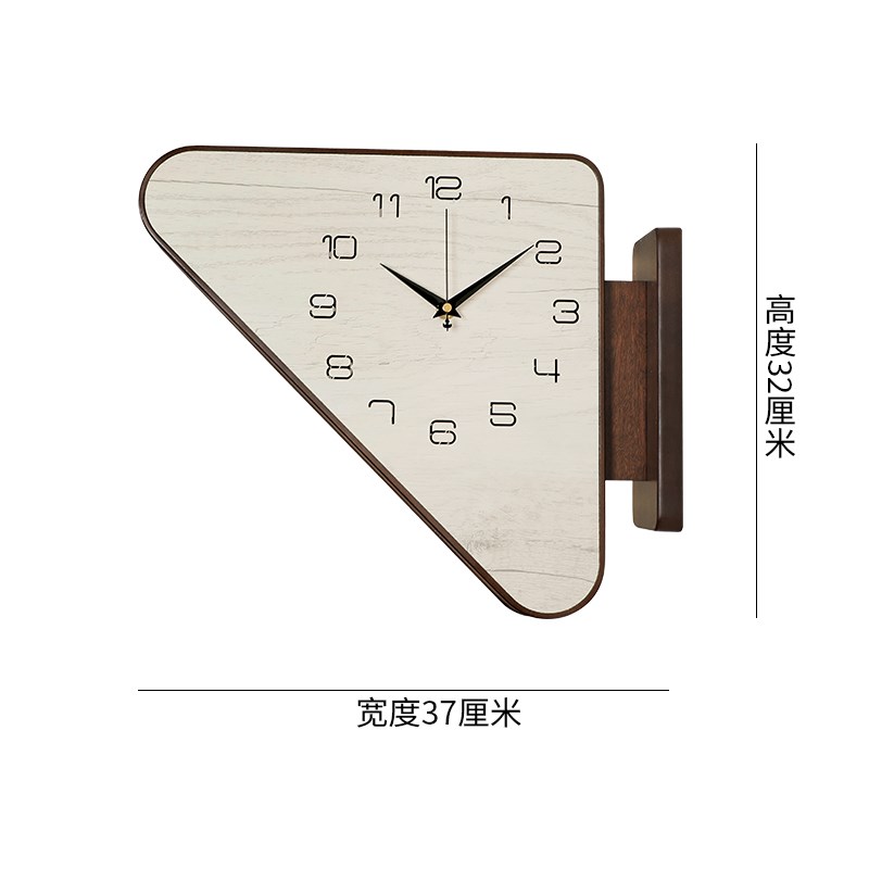 2024新款创意双面挂钟客厅家用挂墙静音J时钟现代简约装饰两面钟