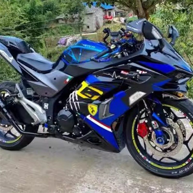 川崎小忍者单缸燃油地平线公路赛趴赛双缸街车R3跑车V6机车摩托车