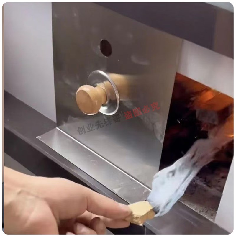 超厚2.0不锈钢柴火灶门挡风板挡火板无烟厨房柴火灶火门灶坑挡板