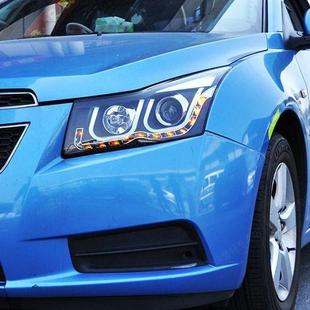 适用于龙鼎科鲁兹双U氙气大灯总成09-14款Q5透镜U型天使眼LED泪