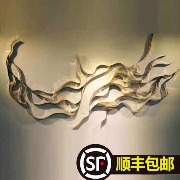中式铁艺山影抽象壁挂餐厅酒店壁饰挂件墙饰客厅软装背景墙上装饰