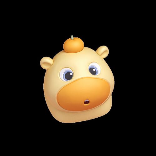 水豚嘟嘟键帽平头哥动画键帽树脂搞怪机械键盘个性按键帽客制化