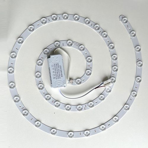 led吸顶灯灯板灯盘圆形替换灯芯灯带灯条风扇灯三色变光遥控卧室