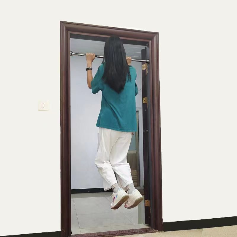 免打孔304伸缩杆衣柜挂衣服杆晾衣杆衣架挂杆不锈钢横杆橱柜杆子