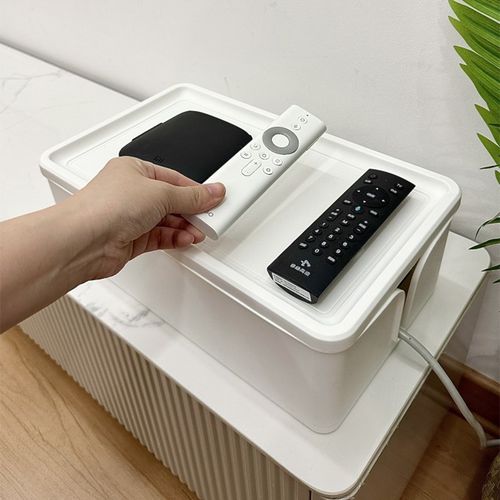 桌面插排集线器收纳盒电源线数据线办公整理充电线排插理线神器