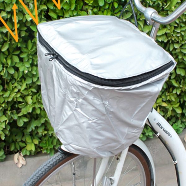 自行车电动车前用车筐罩子防尘防水外套罩子车篮罩可伸缩调节