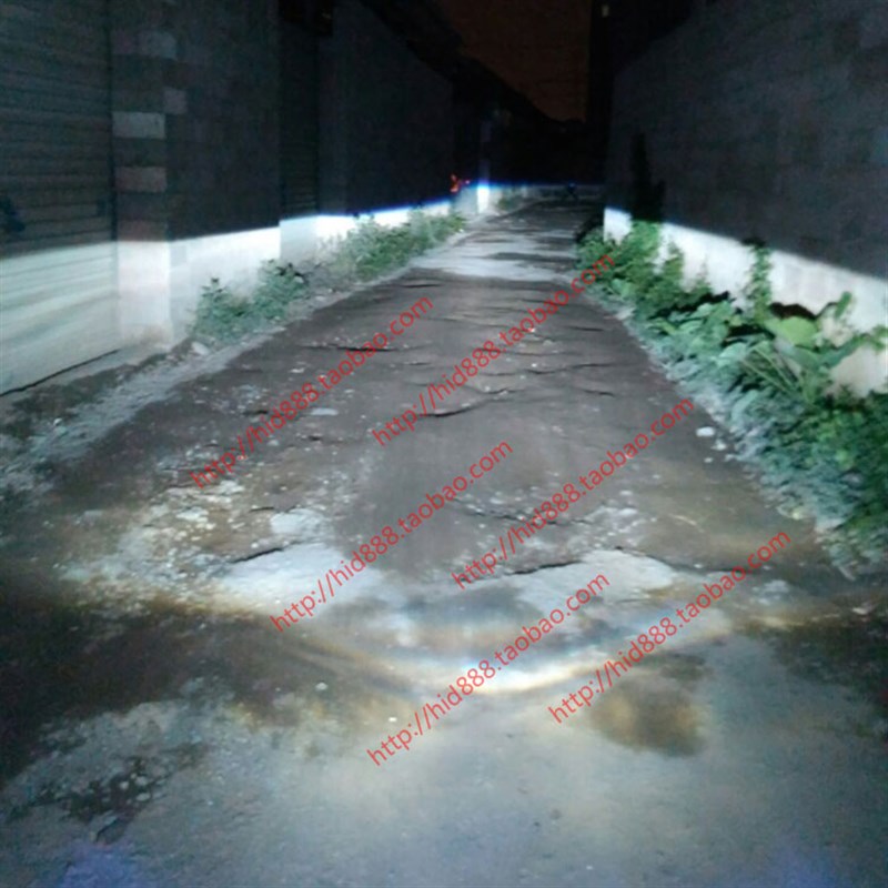 电摩 BWS 城市铁男 大灯总成 双光透镜 双天使眼 恶魔眼氙气灯