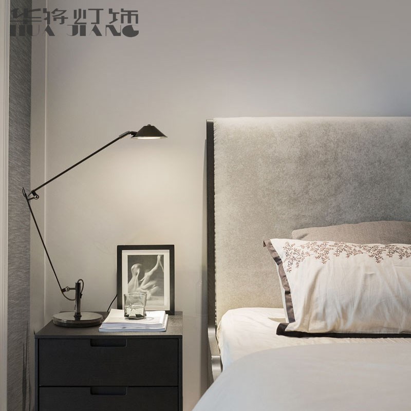 办公室LED工作台灯书房书桌学习床头灯折叠美式长臂阅读护眼台灯