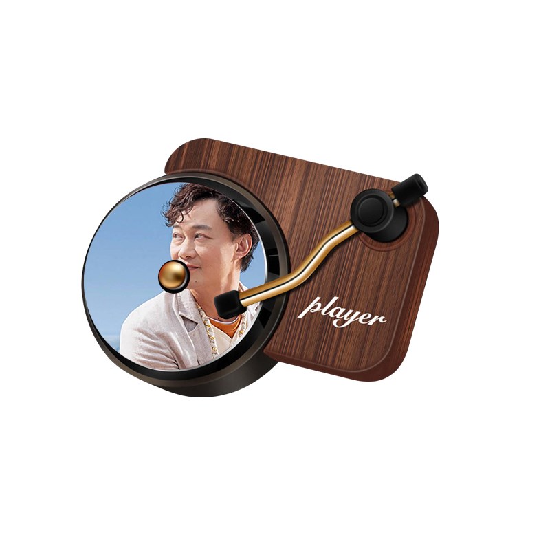 陈奕迅专辑明星周边车载香水薰空调出风口摆件留声唱片机可定制