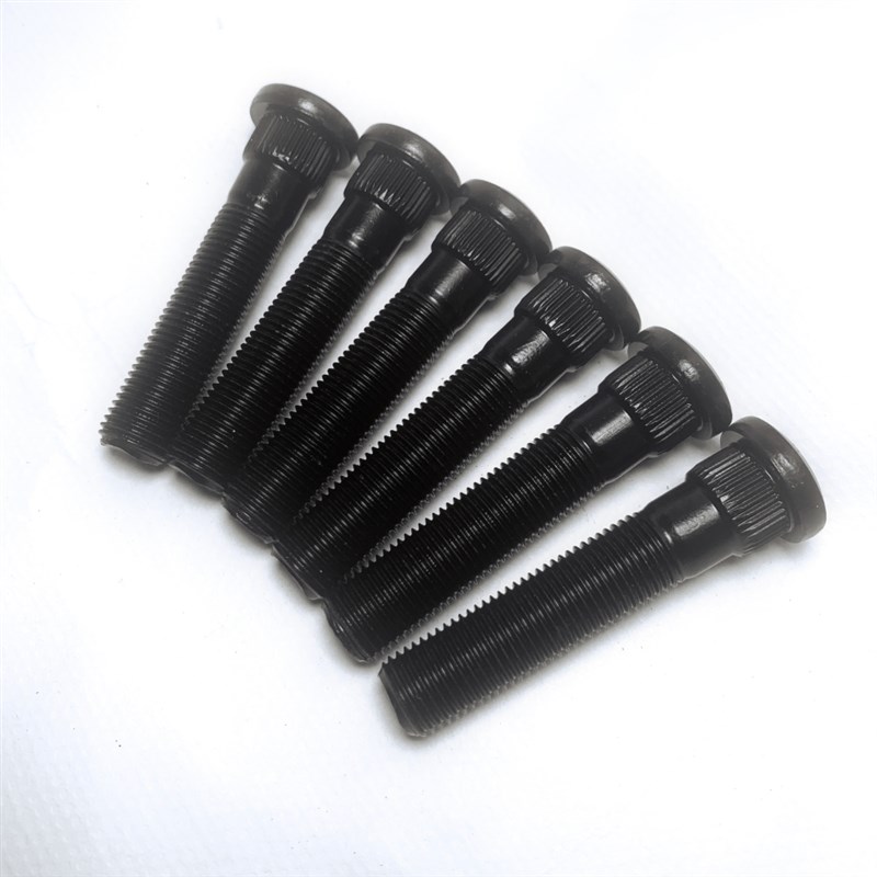 12.9级14.3花键螺杆轮毂改装加长螺丝轴头螺栓M12x1.25 M12x1.5