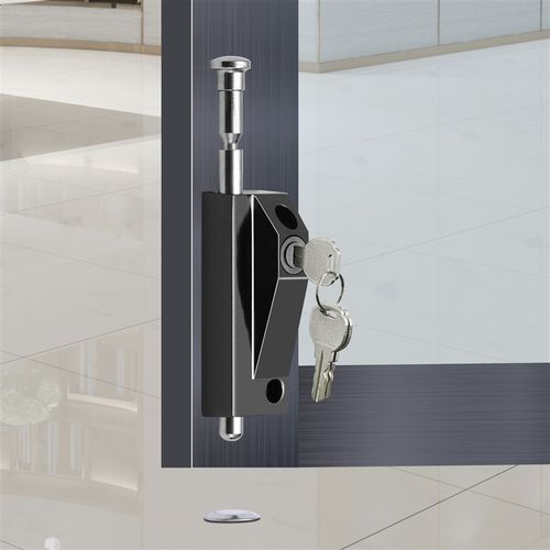 趟门锁有框玻璃门锁铝合金门锁移门钩锁阳台推拉门锁不锈钢包边锁