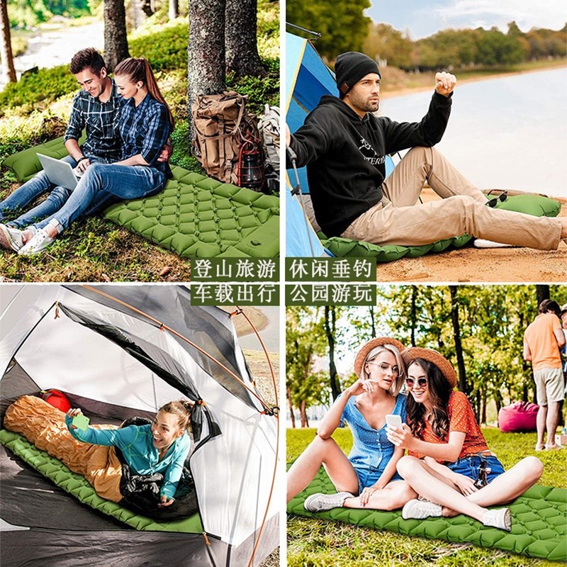 充气床垫户外轻便野营防潮旅行车载午睡帐篷露营超轻自动充气垫子