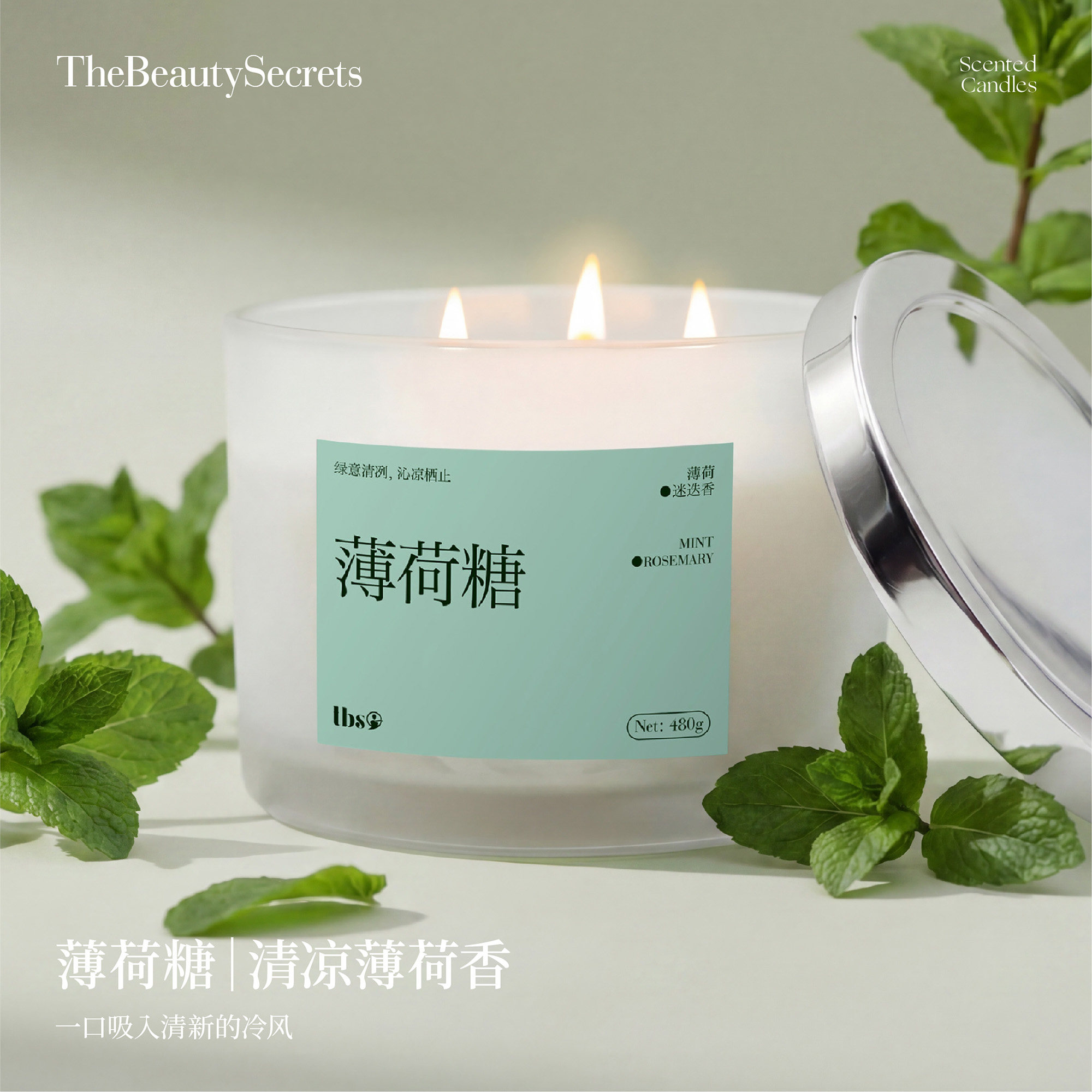 480g大容量家用持久高级香氛蜡烛
