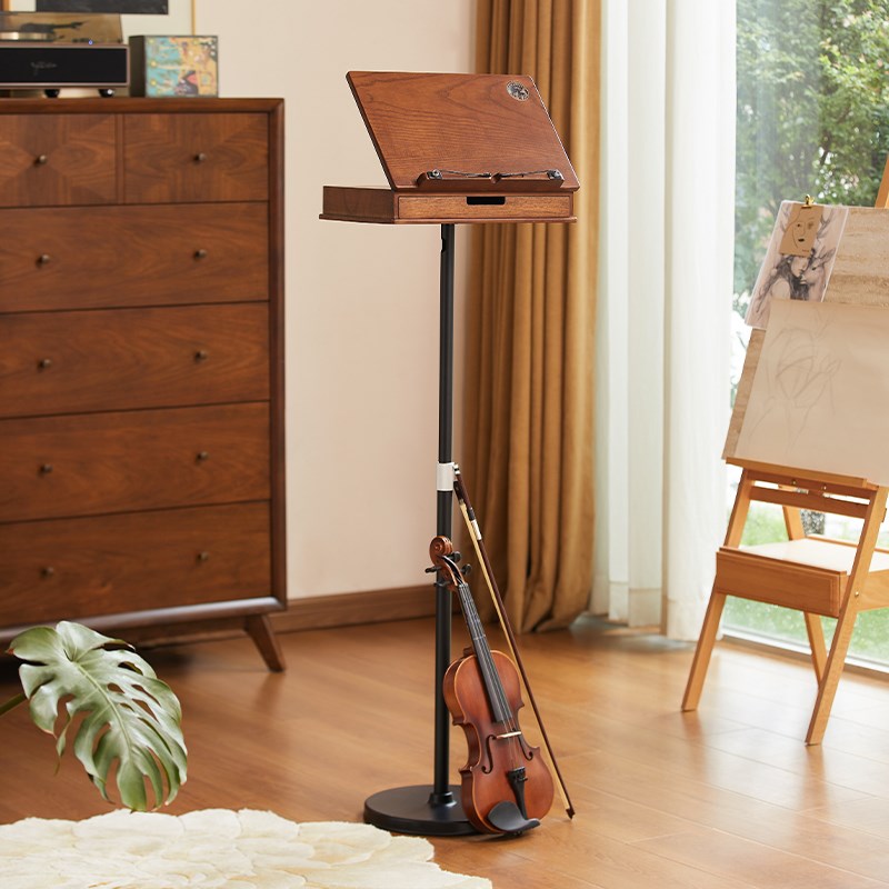 多功能读书架阅读架可升降落地看书站立式书架琴谱架学生书桌收纳