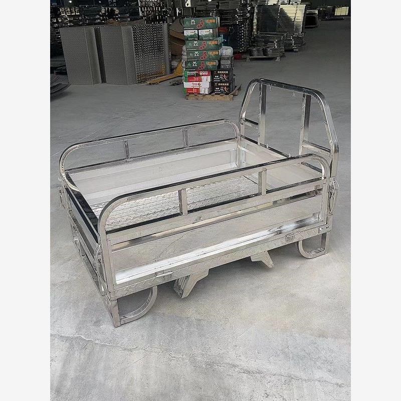 电动三轮车厢定制摩托三轮车车箱不锈钢货箱翻斗配件大全厂家直销