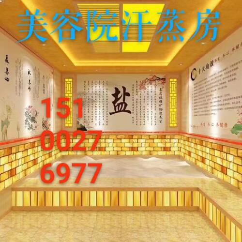 美容院洗浴汗蒸房安装承建厂家盐蒸房电气石韩式纳米汗蒸房家庭用