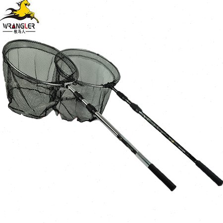 铝合金1.8米方管35cm网布渔具抄网 钓鱼抄网垂钓鱼网可定位