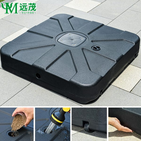 远茂中柱伞水箱户外遮阳伞更换配件太阳伞替换罗马伞底座水箱墩子