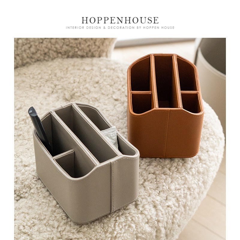 法式收纳盒桌面多功能茶几遥控器手机收纳笔筒置物架子收纳创意